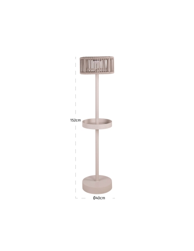 Zonne-energiebuitenlamp Lichtbeige LUNAR