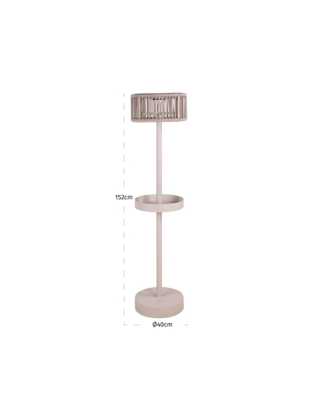 Zonne-energiebuitenlamp Lichtbeige LUNAR