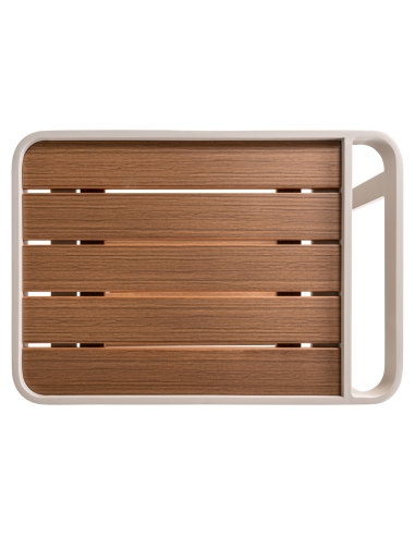 Carrello bar rotante da esterno beige SPRITZ
