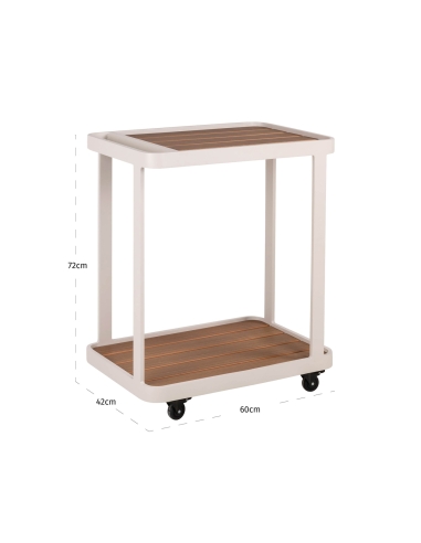 Buitenbarwagen op wielen Beige SPRITZ