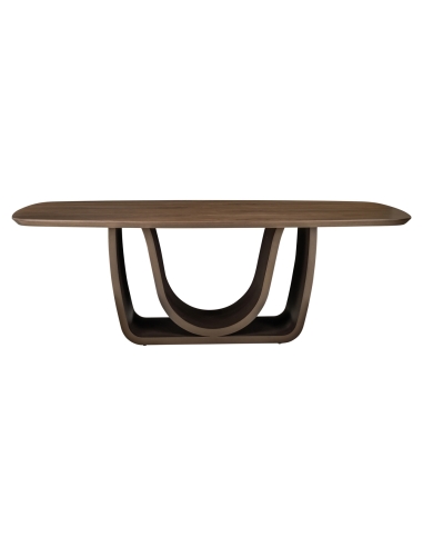 Table à Manger Noyer Base Laiton 230 cm WINDSOR