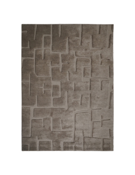 Sculpted Wool Rug Almond 300x400 CORTESIN