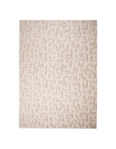 Tapis en Laine Motif Abstrait Beige 200x300 LA GOMERA
