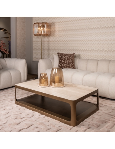 Tapis en Laine Motif Abstrait Beige 200x300 LA GOMERA