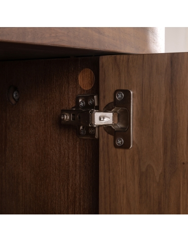 Open Display Cabinet and Walnut Storage WINDSOR