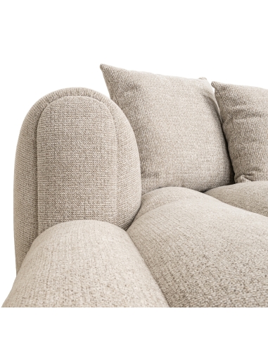 Ecksofa mit linker Chaiselongue Natur NOVARO