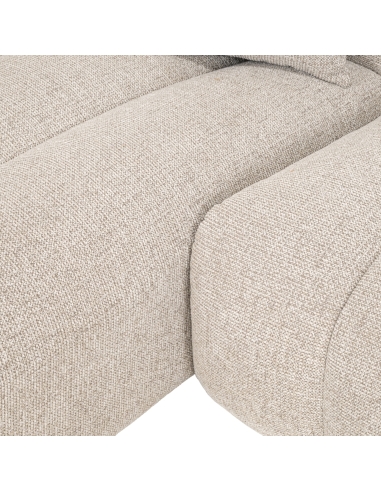 Ecksofa mit linker Chaiselongue Natur NOVARO