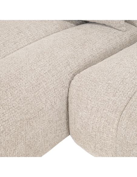 Sofá esquinero chaise longue izquierdo natural NOVARO