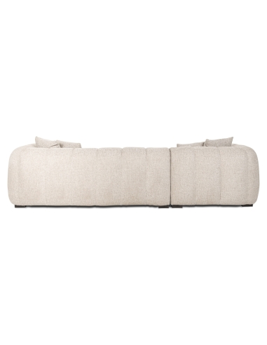Ecksofa mit linker Chaiselongue Natur NOVARO