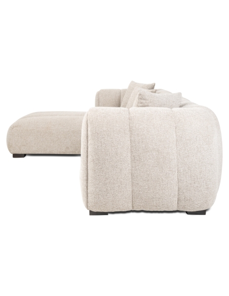 Sofá esquinero chaise longue izquierdo natural NOVARO