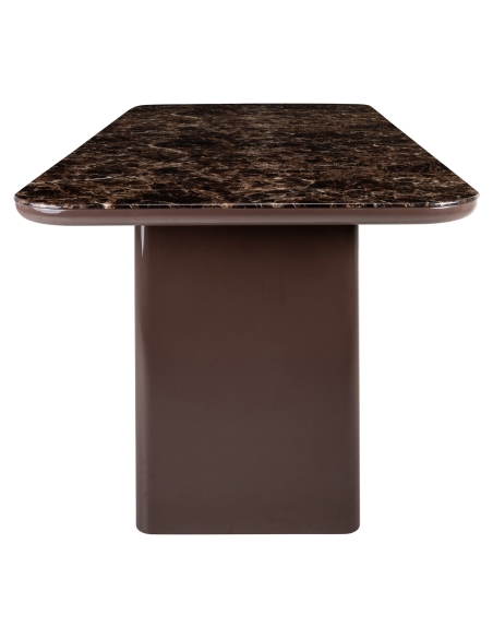 Eettafel met chocolade marmerlook 230 cm ALMUNDI
