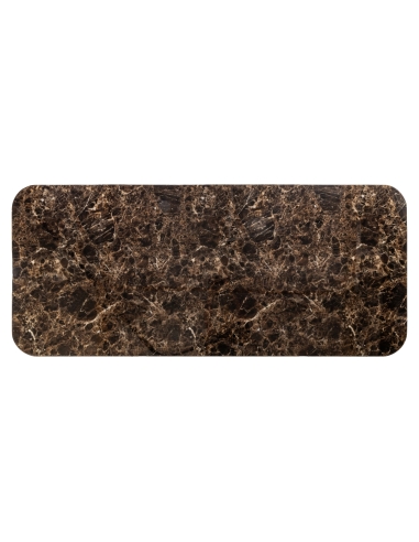 Eettafel met chocolade marmerlook 230 cm ALMUNDI