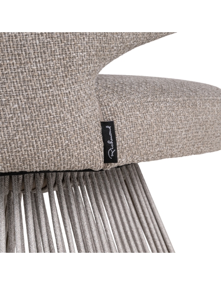 Chaise de Salle à Manger d'Extérieur Corde Greige NUBA