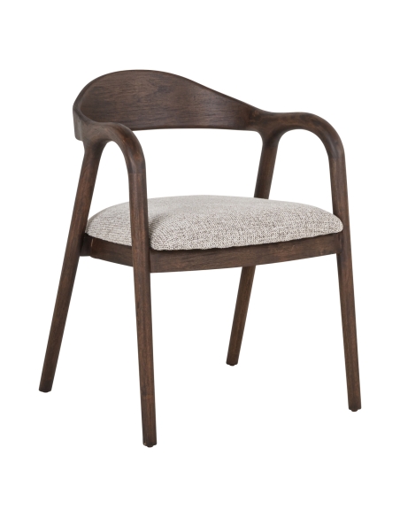 Chaise de Salle à Manger Bois Massif Moka MIHARA