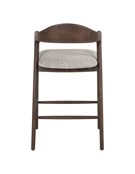 Barhocker aus Massivholz Farbe Mokka MIHARA