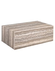 Table Basse Bloc en Marbre Naturel Gris DENIZLY