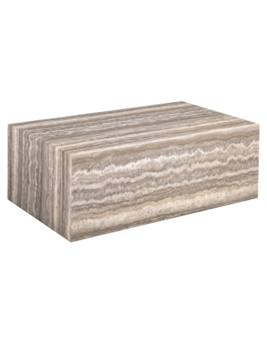 Table Basse Bloc en Marbre Naturel Gris DENIZLY