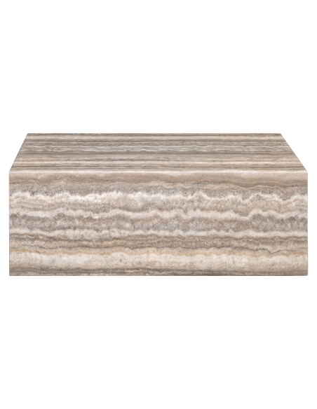Tavolino da caffè Bloc in marmo naturale grigio DENIZLY