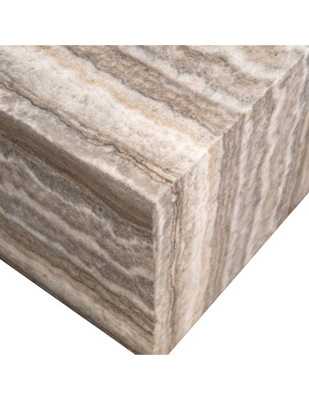 Couchtisch-Block aus natürlichem grauem Marmor DENIZLY