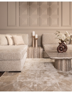 Table Basse Bloc en Marbre Naturel Gris DENIZLY 2