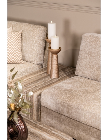 Grey Natural Marble Block Coffee Table DENIZLY