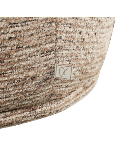 Silla giratoria acanalada color moka BEVERLY