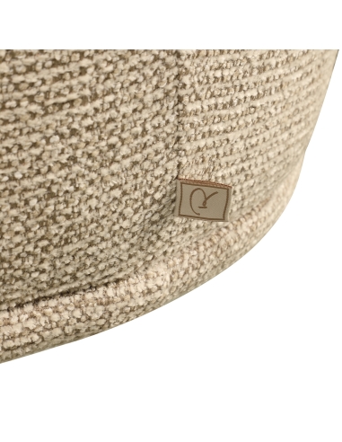 Draaibare stoel met ribbelstructuur, natuurlijke kleur BEVERLY