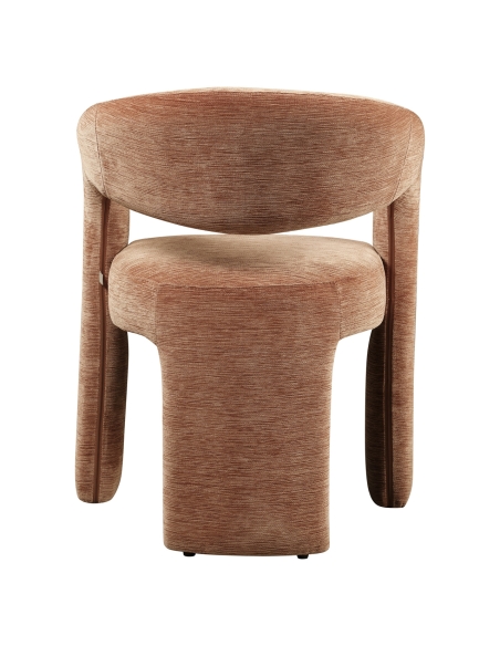Silla de comedor de terciopelo terracota SOHO