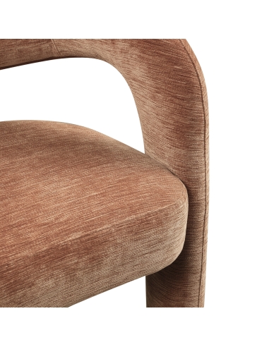 Chaise de Salle à Manger Velours Terracotta SOHO
