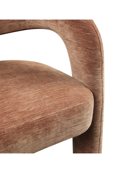 Chaise de Salle à Manger Velours Terracotta SOHO