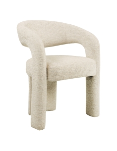 Chaise de Salle à Manger Bouclé Coloris Naturel SOHO 2