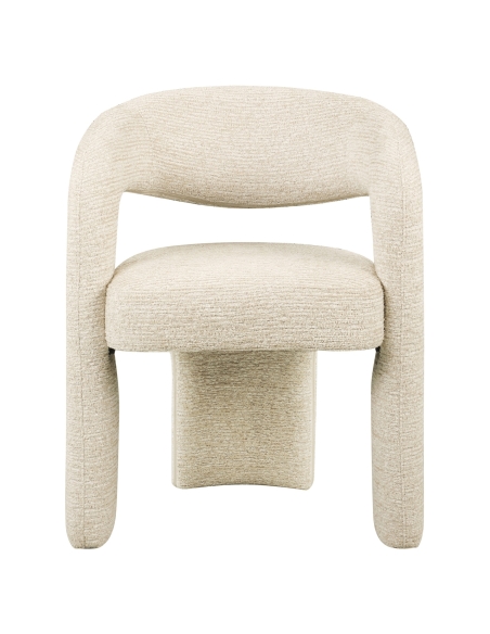Natural-Coloured Bouclé Dining Chair SOHO