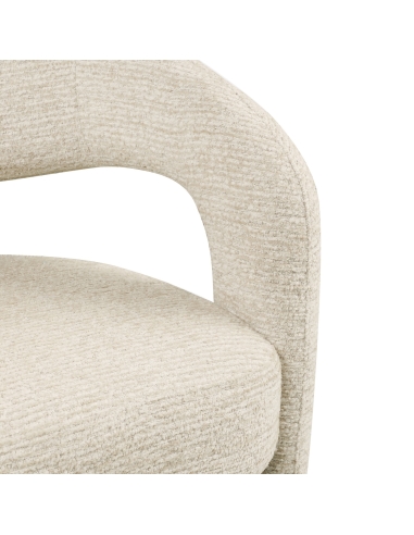 Silla de comedor bouclé color natural SOHO