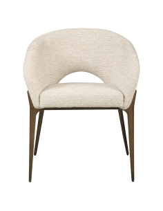 Dining Chair Fabric Natural Colour KENZI 2
