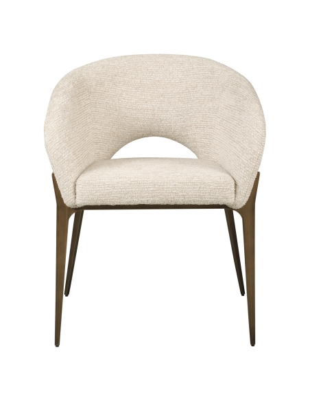 Dining Chair Fabric Natural Colour KENZI