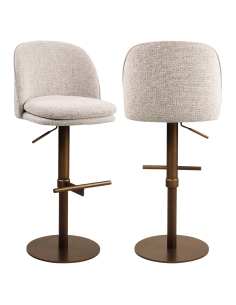 Tabouret de Bar Pivotant Réglable Moka VESPER