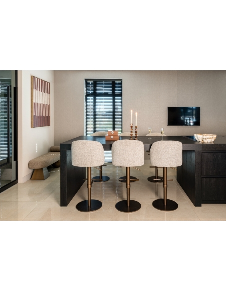 Taburete de Bar Giratorio Regulable Moka VESPER