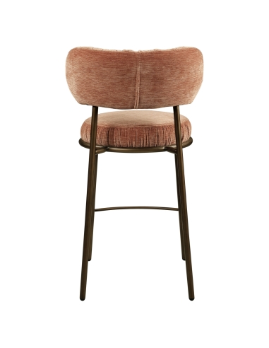 Barhocker aus Samt Terrakotta ENCANTO