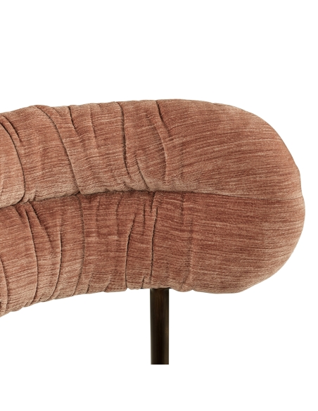 Barhocker aus Samt Terrakotta ENCANTO