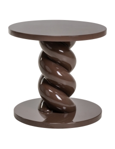 Table d'Appoint en Spirale Résine Chestnut COCO