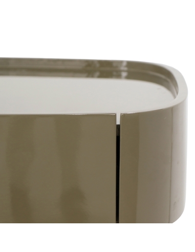 Comodino di Design Ovale Verde Argilla SAGE