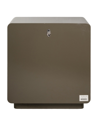 3-Drawer Clay Green Lacquered Bedside Table DEMY