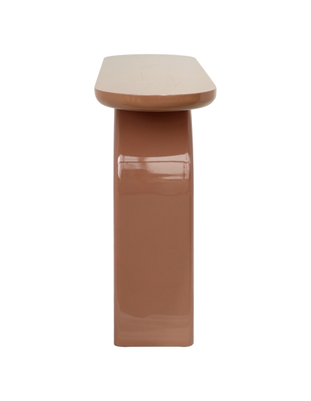 Console Design Base em Arco Terracota KOURTNEY