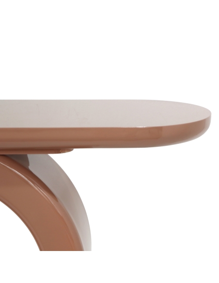 Console Design Piètement Arche Terracotta KOURTNEY