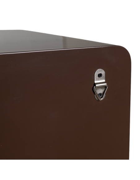 Commode Semainier 5 Tiroirs Laquée Châtaigne LIZZIE