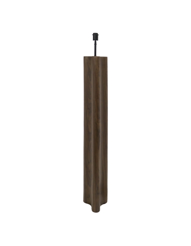 Lampadaire Colonne Design en Placage Noyer JAMY