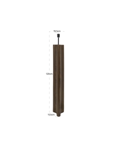 Lampadaire Colonne Design en Placage Noyer JAMY 2
