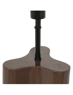 Lampadaire Colonne Design Laqué Châtaigne AURELIA 2