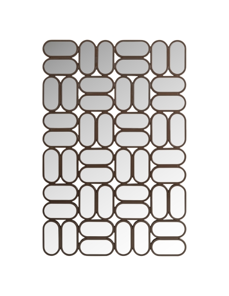 Sophia Chestnut Mosaic Design Wall Mirror