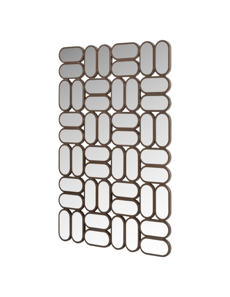 Espelho de Parede Design Mosaico Castanha SOPHIA